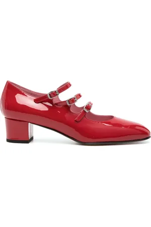 Carel Dames, Schoenen, Rood, Maat: 41 EU Leer