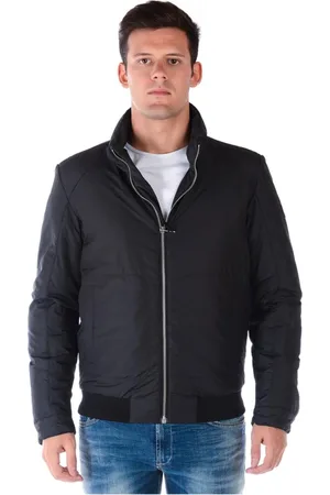 VERSACE Heren, Jassen, Zwart, Maat: L Denim