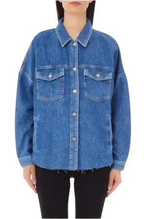 Liu Jo Dames, Blouses & Shirts, Blauw, Maat: S Denim