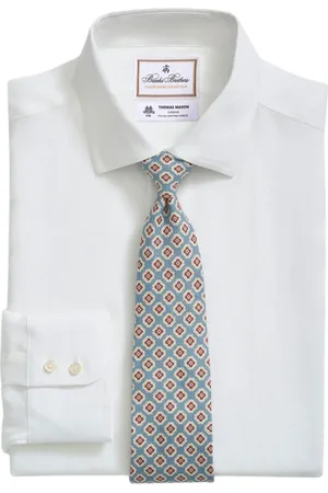 Brooks Brothers Heren, Overhemden, Wit, Maat: 3XL Linnen