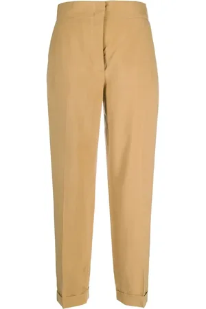 Salvatore Ferragamo Dames, Broeken, Bruin, Maat: S