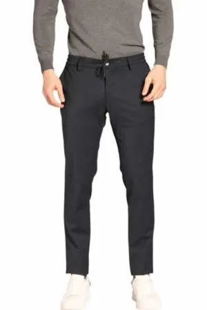 Masons Heren, Broeken, Blauw, Maat: M Viscose
