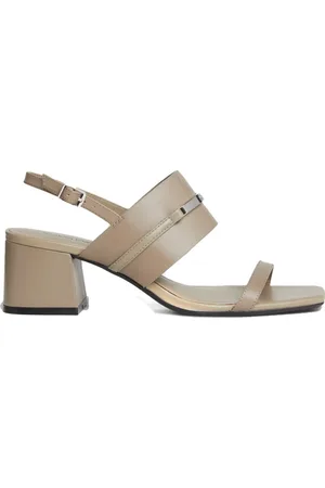 Calvin Klein Dames, Schoenen, Grijs, Maat: 38 EU Leer