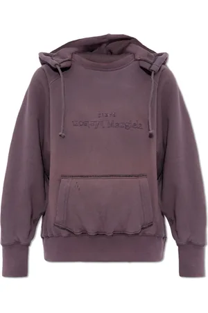 Maison Margiela Dames, Sweatshirts & Hoodies, Paars, Maat: M Katoen