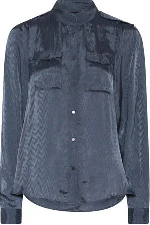 Bruuns Bazaar Dames, Blouses & Shirts, Blauw, Maat: XL