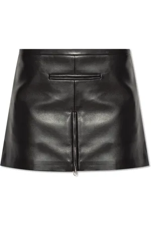 Courrèges Dames, Rokken, Zwart, Maat: S Leer
