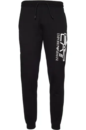 EA7 Heren, Broeken, Zwart, Maat: XL Katoen