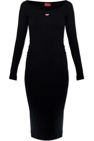 Diesel Dames, Jurken, Zwart, Maat: XS Katoen