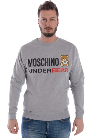 Moschino Heren, Sweatshirts & Hoodies, Grijs, Maat: M Katoen