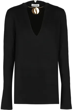 Jil Sander Dames, Truien, Zwart, Maat: M Wol