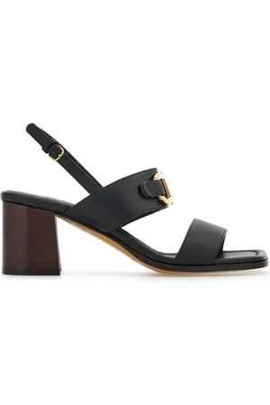 Salvatore Ferragamo Dames, Schoenen, Zwart, Maat: 36 1/2 EU Zijde