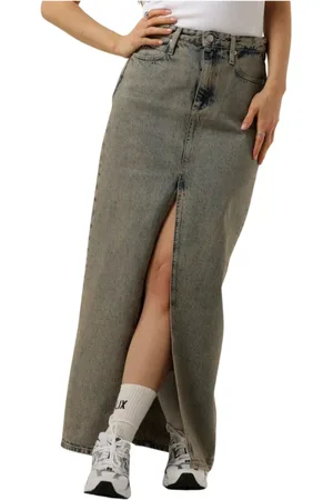Calvin Klein Dames, Rokken, Blauw, Maat: W26 Denim
