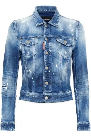 Dsquared2 Dames, Jassen, Blauw, Maat: 2XS Denim
