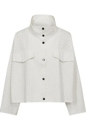 Co`Couture Dames, Jassen, Wit, Maat: S Katoen