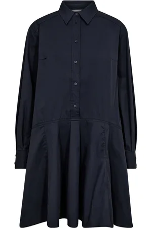 Co`Couture Dames, Jurken, Blauw, Maat: M Katoen