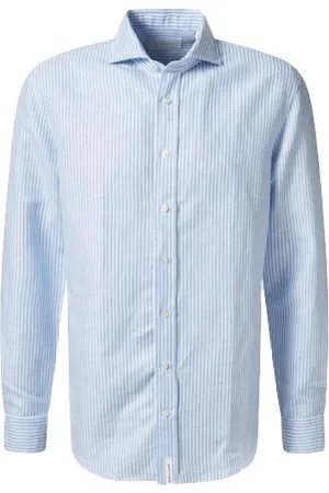 Baldessarini Heren, Overhemden, Blauw, Maat: 2XL