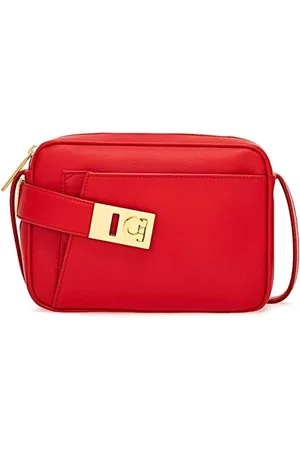 Salvatore Ferragamo Dames, Tassen, Rood, Maat: ONE Size Leer