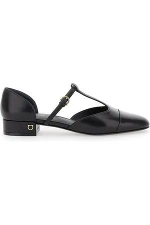 Salvatore Ferragamo Dames, Schoenen, Zwart, Maat: 38 1/2 EU Leer
