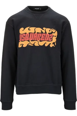 Dsquared2 Heren, Sweatshirts & Hoodies, Zwart, Maat: M Katoen