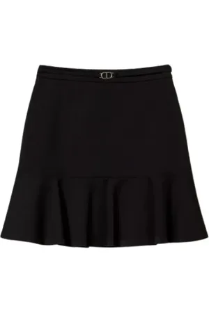 Twin-Set Dames, Rokken, Zwart, Maat: XS Viscose