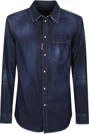 Dsquared2 Heren, Overhemden, Blauw, Maat: M Katoen