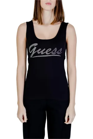 Guess Dames, Tops, Zwart, Maat: S Katoen