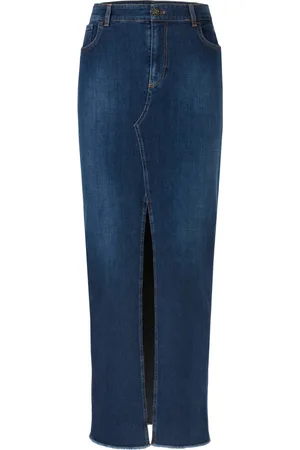 Marc Cain Dames, Rokken, Blauw, Maat: S Denim