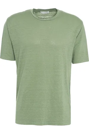 Daniele Fiesoli Heren, Tops, Groen, Maat: XL Linnen