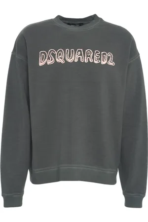 Dsquared2 Heren, Sweatshirts & Hoodies, Grijs, Maat: M Katoen