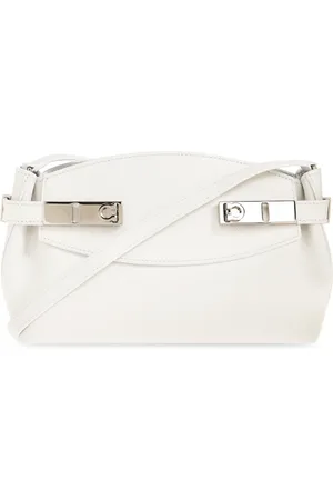 Salvatore Ferragamo Dames, Tassen, Wit, Maat: ONE Size Leer
