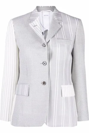 Thom Browne Dames, Jassen, Grijs, Maat: XS Wol