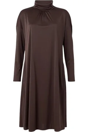 Max Mara Dames, Jurken, Bruin, Maat: M Katoen