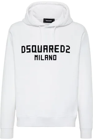 Dsquared2 Heren, Sweatshirts & Hoodies, Wit, Maat: S Katoen