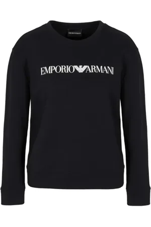 Emporio Armani Dames, Sweatshirts & Hoodies, Blauw, Maat: S Katoen