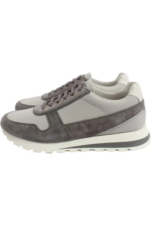 Brunello Cucinelli Heren, Schoenen, Grijs, Maat: 43 EU Leer