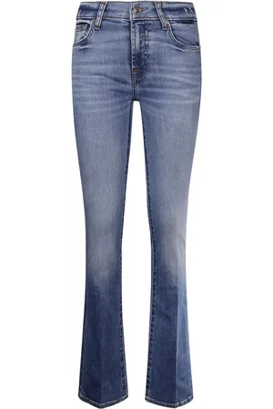 7 for all Mankind Dames, Jeans, Blauw, Maat: W24 Katoen