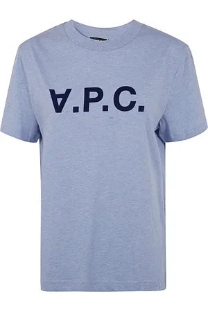 A.P.C. Dames, Tops, Blauw, Maat: S Katoen