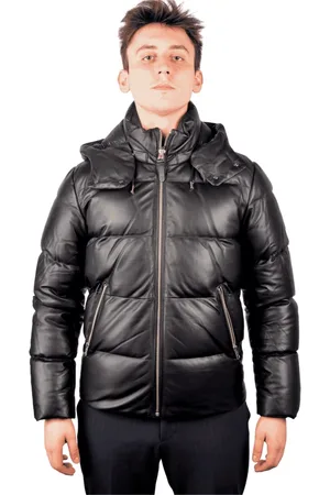 Mackage Heren, Jassen, Zwart, Maat: L Leer