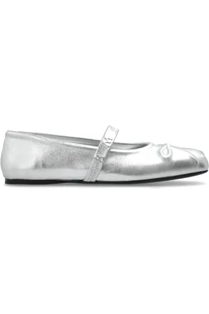Marni Dames, Schoenen, Grijs, Maat: 36 EU Leer
