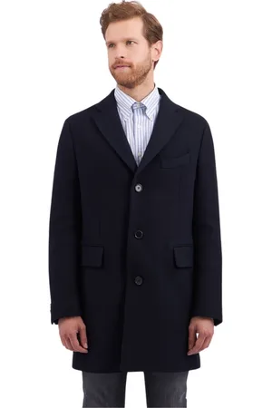 Brooks Brothers Heren, Mantels, Blauw, Maat: 2XS Wol