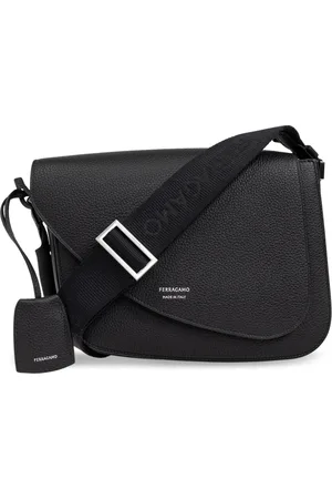 Salvatore Ferragamo Heren, Tassen, Zwart, Maat: ONE Size Leer