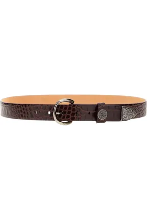 Roberto Cavalli Heren, Accessoires, Bruin, Maat: 115 CM Leer