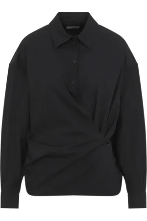 LEMAIRE Dames, Blouses & Shirts, Zwart, Maat: XS Katoen
