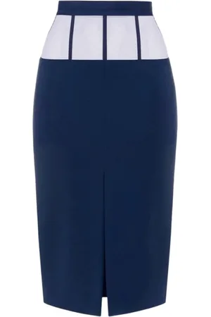 Elisabetta Franchi Dames, Rokken, Blauw, Maat: S Tulle