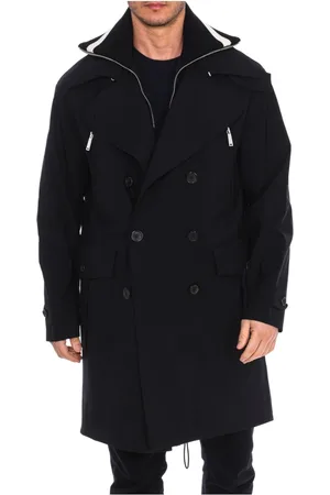 Dsquared2 Heren, Mantels, Zwart, Maat: S Viscose