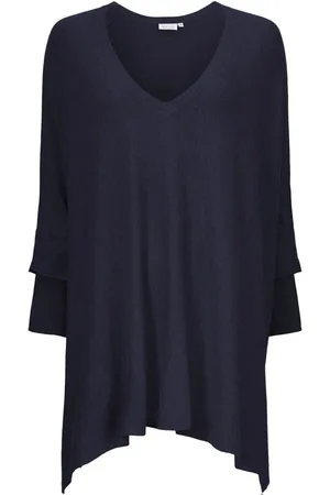Masai Dames, Truien, Blauw, Maat: S Viscose