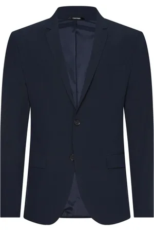 Calvin Klein Heren, Pakken, Blauw, Maat: XL Wol