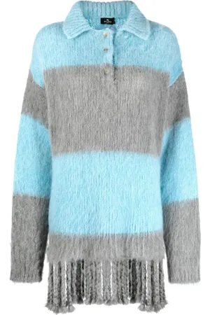 Etro Dames, Jurken, Blauw, Maat: 2XS Wol