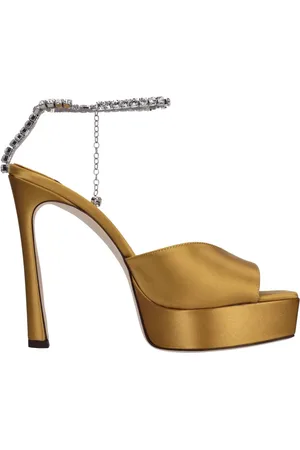 Jimmy Choo Dames, Schoenen, Geel, Maat: 39 EU Satijn