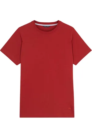 Brooks Brothers Heren, Tops, Rood, Maat: S Katoen